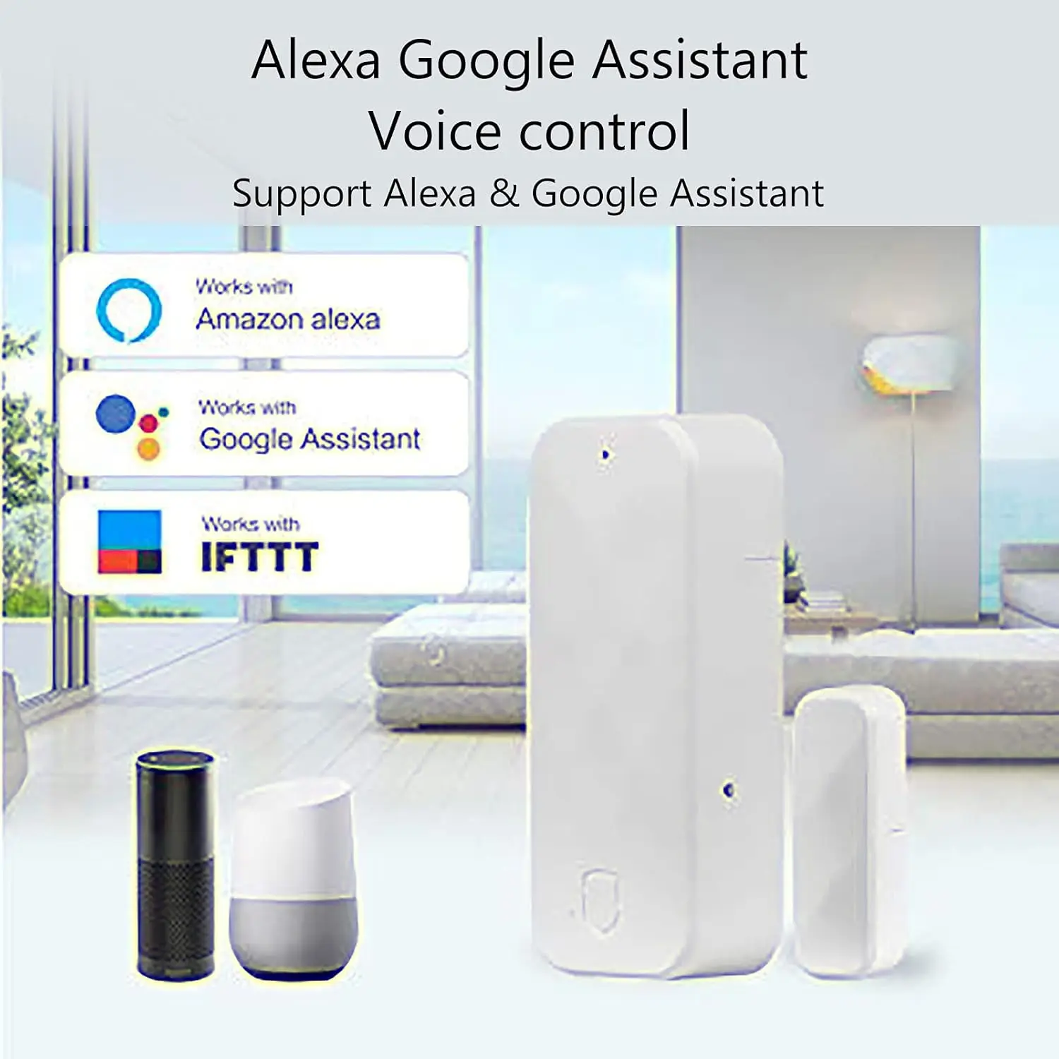 1/2/3/5/10Pcs Wolf-Guard 2.4G Wireless Smart WiFi Door Window Open/Close Detector Tuya App Control Home Alarm Security Portable