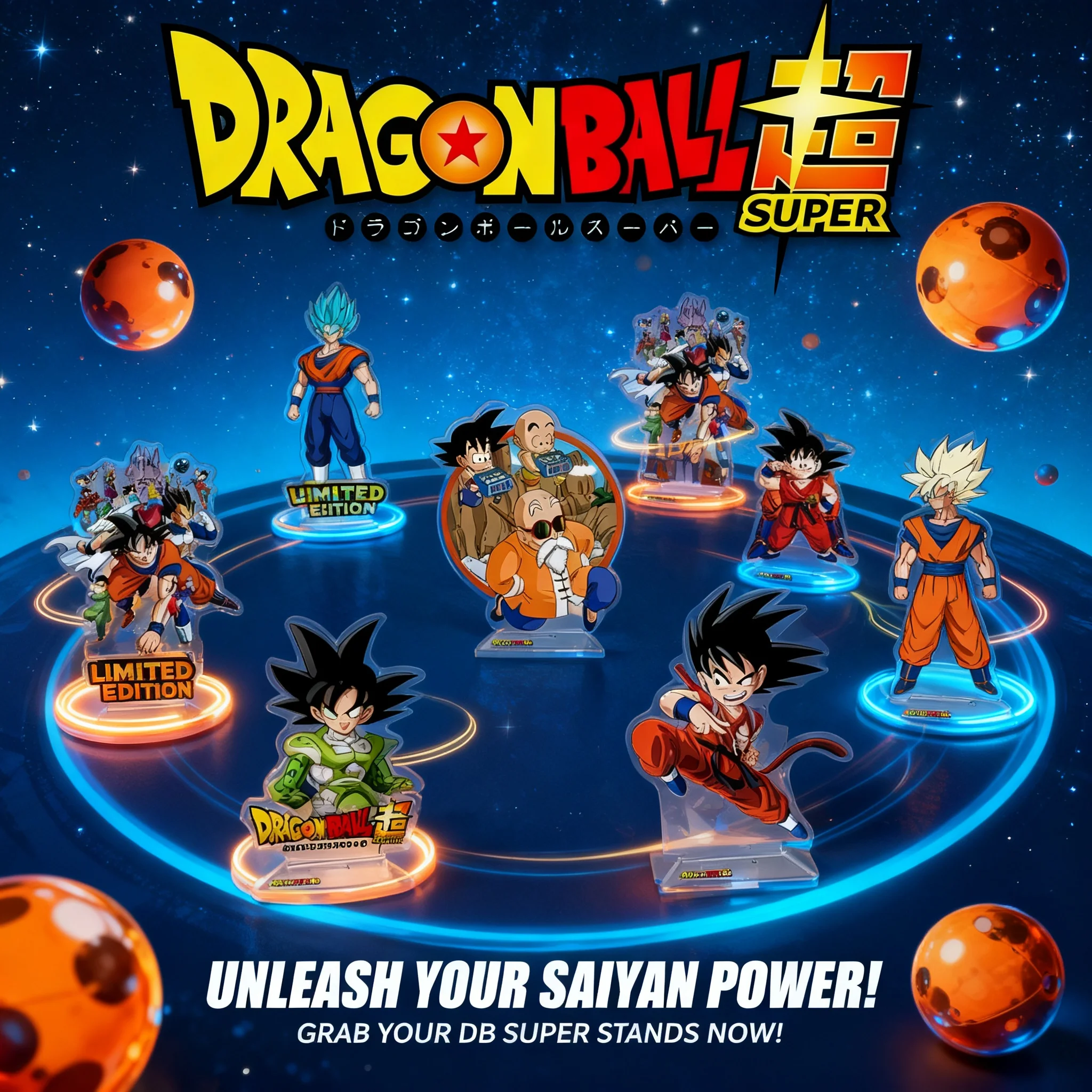 Anime Merchandise Distributors - Dragon Ball Anime-Figur Acryl-Ständer Doppelseitig Hochauflösend