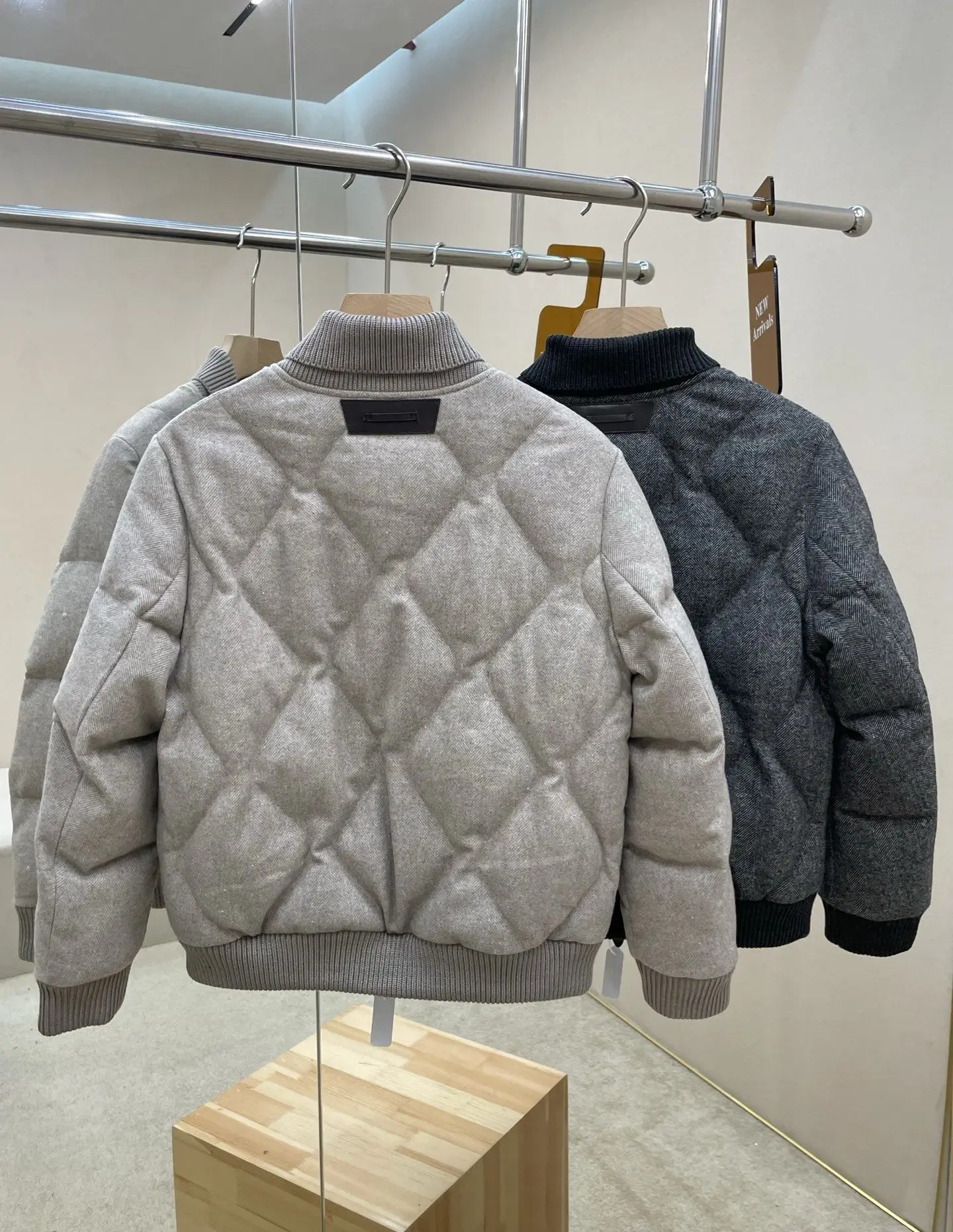 Italian LP Men's Casual Stand-Up Collar Down Jacket