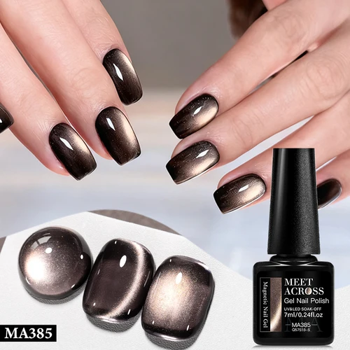 Esmalte de uñas de Gel magnético de gato, 7ml, rojo, verde, semipermanente para uñas, invierno, otoño, Navidad, barniz de Gel para manicura DIY