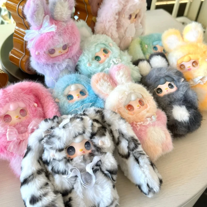 

New Yooki V5 Hopping Bunny Series Blind Box Plush Vinyl Dolls Car Ornament Keychain Kawaii Action Figure Backpack Girl Gift Toy