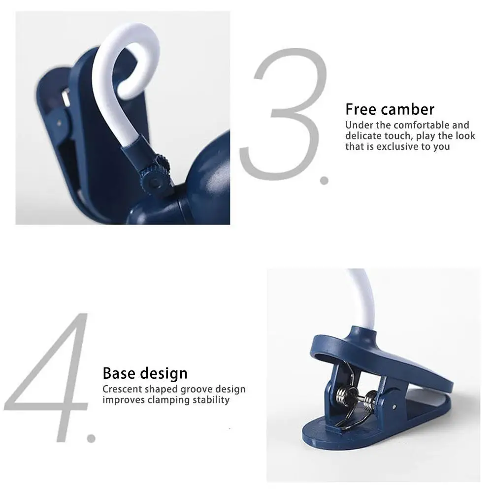 Mini Book Light Foldable Table Desk Book Reading Lamp for Home Room Computer Notebook Laptop Night Lights Eye Protections