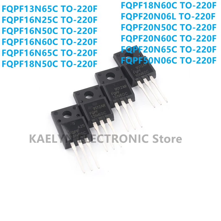 10PCS/LOT FQPF13N65C FQPF16N25C FQPF16N50C FQPF16N60C FQPF16N65C FQPF18N50C FQPF18N60C FQPF20N06L 20N50C 20N60C 20N65C 50N06C