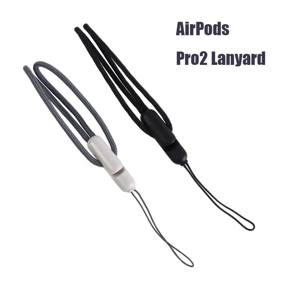Anti-Drop Earphones Lanyard Hang Rope Anti-lost Rope Earbuds Lanyard Nylon Silicone Strap Earphones Incase Lanyard