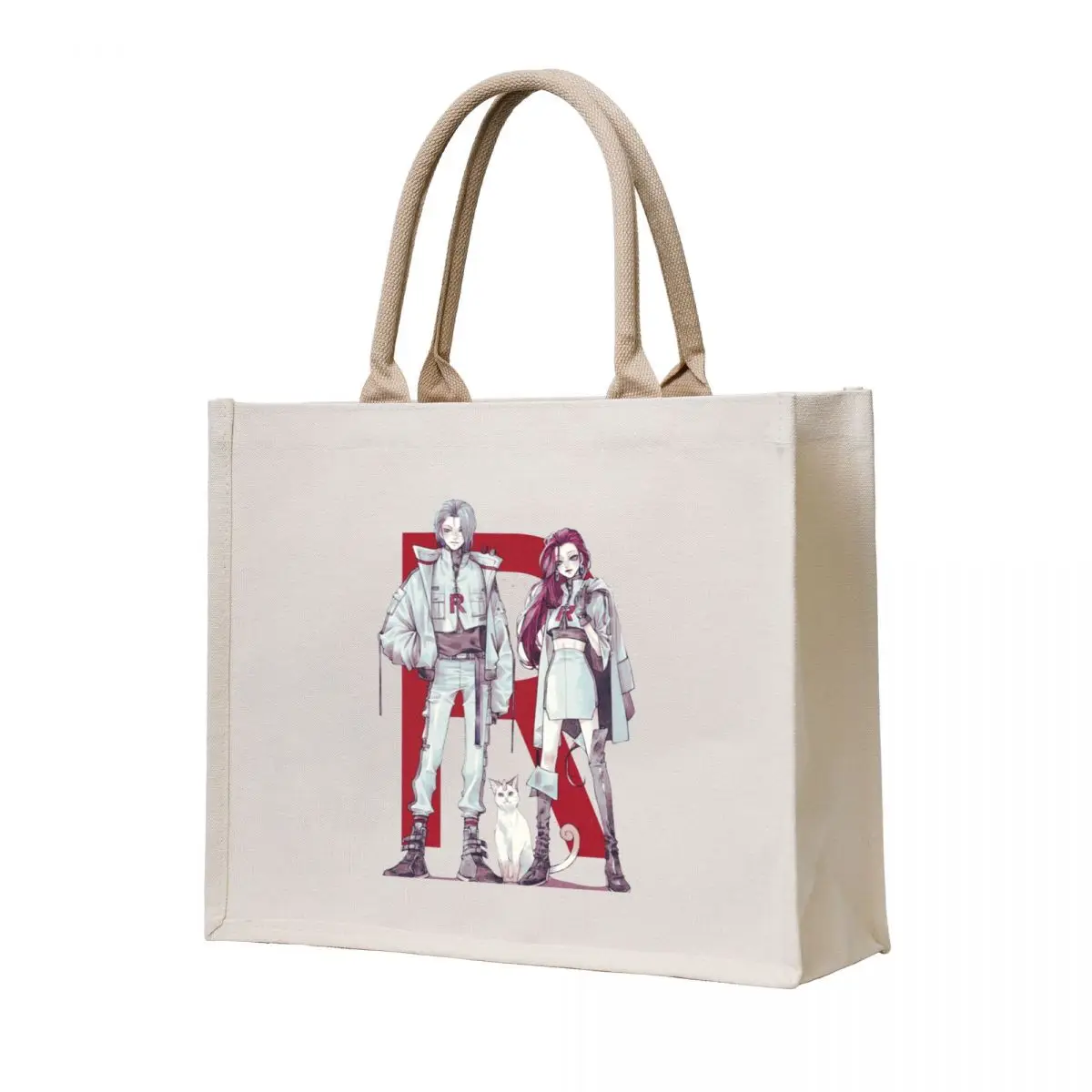 

Jesse, James and Meowth from Team Rocket in Modern Style Tote Bag woman shopping bag shopper bag women tote custom tote