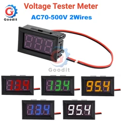 Digital Voltmeter AC70~500V Voltage Panel Meter Red/Blue/Green/White/Orange For 12V 24V 110V 220V Electromobile Motorcycle Car