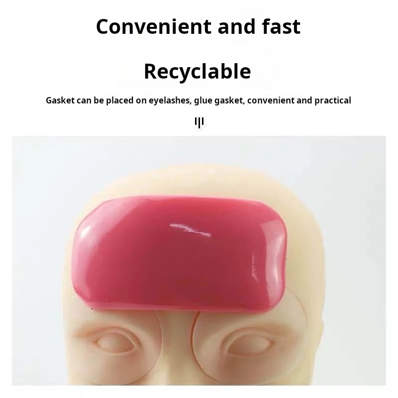 بطانات رموش اصطناعية من السيليكون ، بطانات مانعة للإنزلاق ، ملصقات الجبهة ، أدوات تجميل ، متوفرة على كلا الجانبين