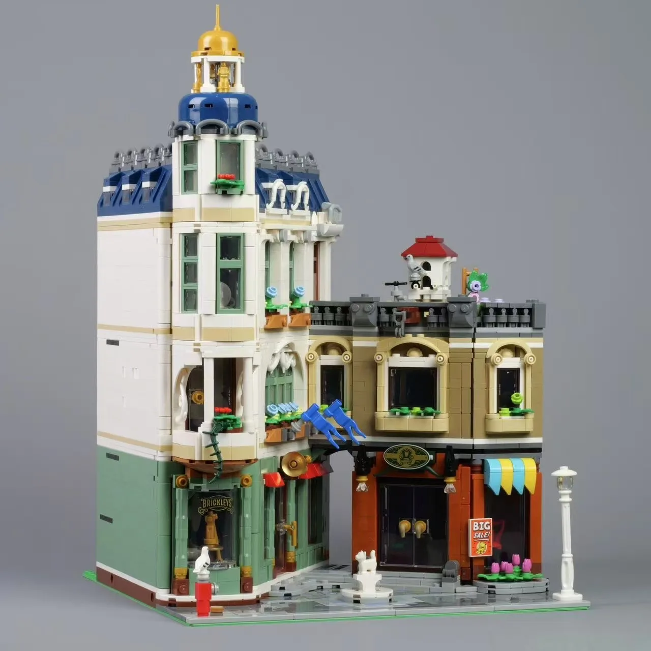 

3456Pcs Shopping Street Building Block Architecture Model Assemble Bricks Gifts Birthday Toys for Children Kids