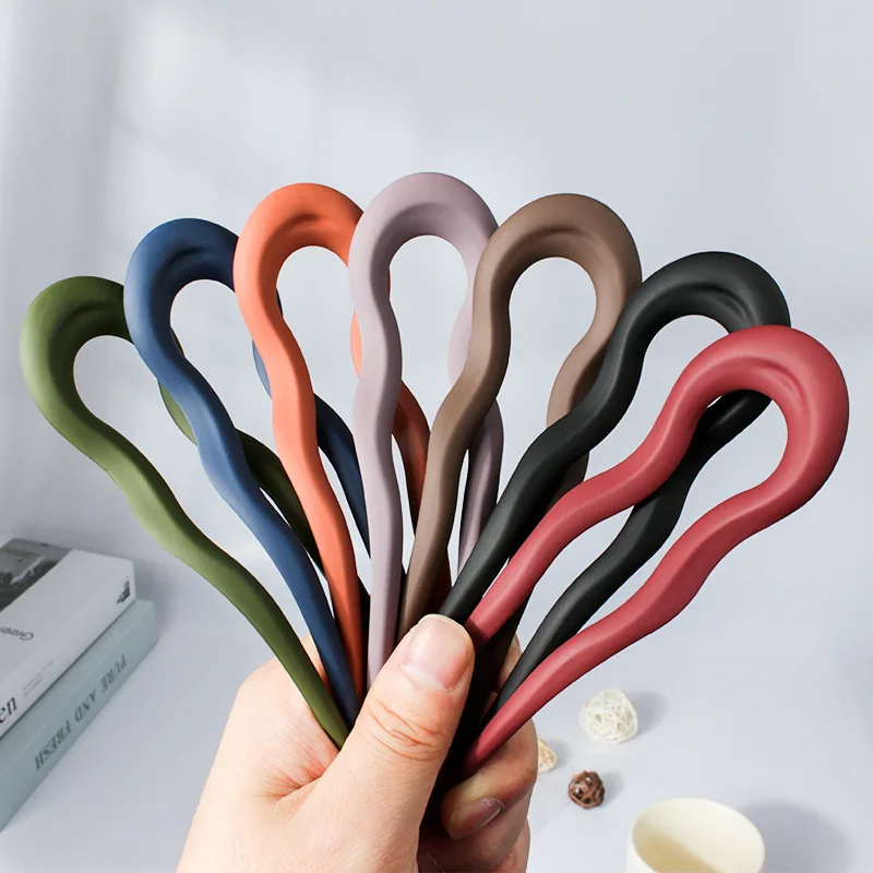 Fashion U-shaped Hairpin Hair Fork Elegant Women Girls Retro Hair Clip Jewelry Gift Bun Hairstyling Headwear Hair Accessories