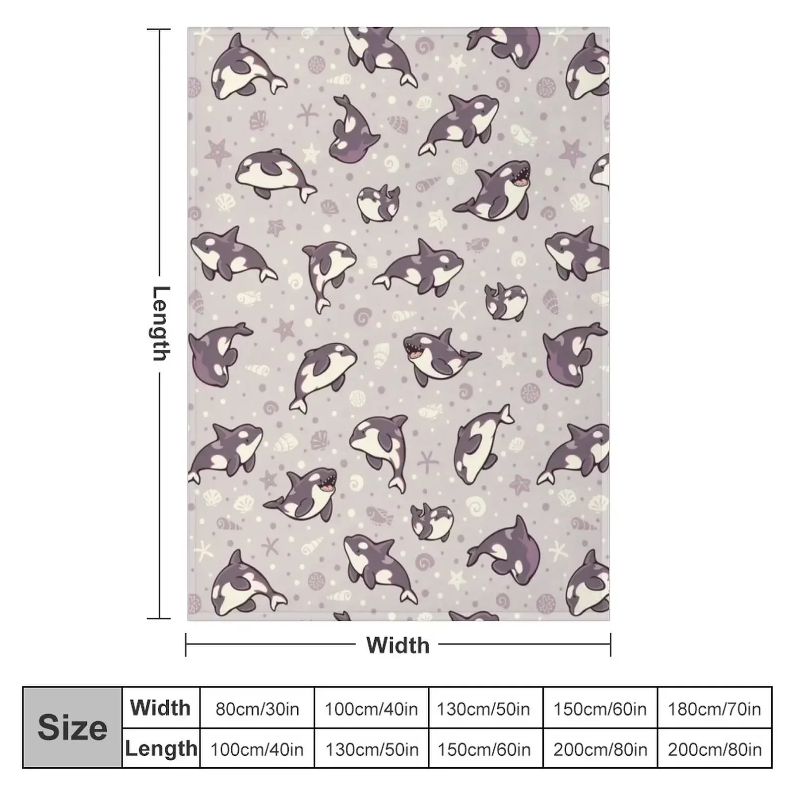 Jelly bean orcas Throw Blanket for winter funny gift Blankets