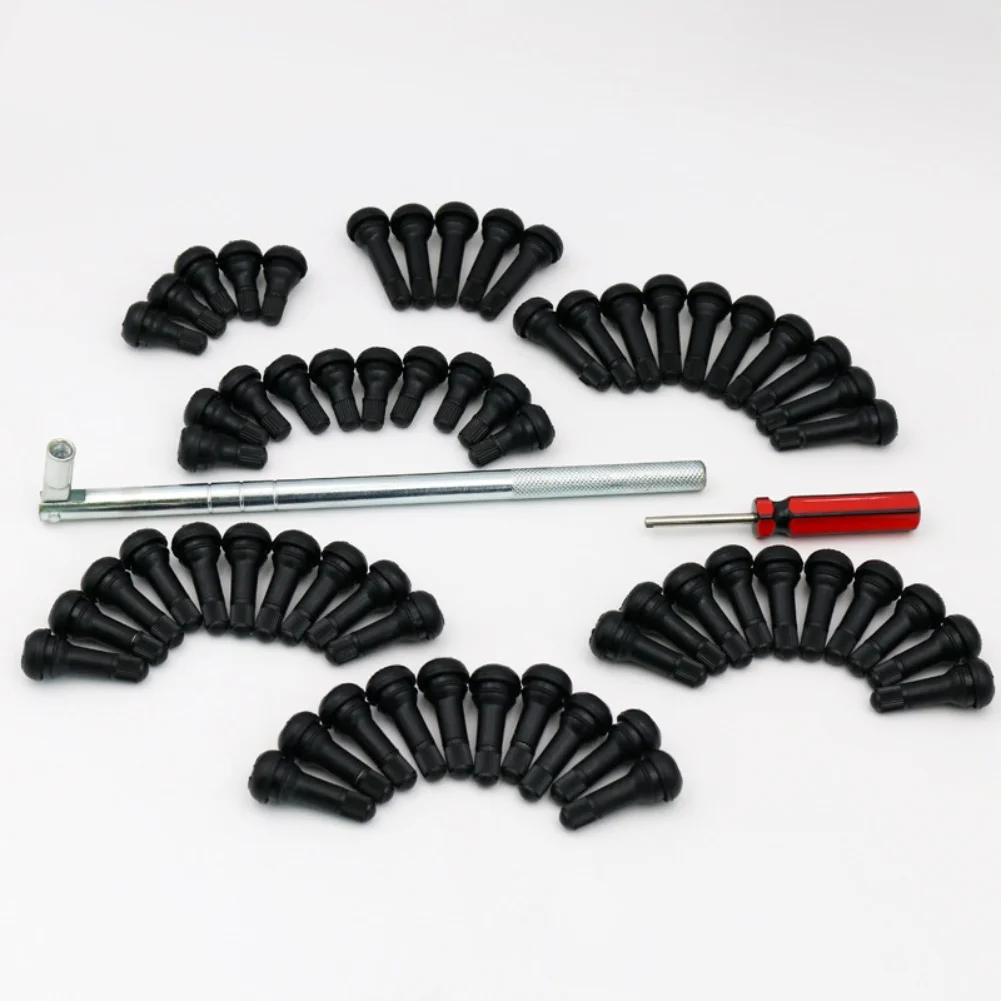 

62PCS Tire Valve Stem Puller Set with Snapin Valve Core Remover for Easy Installation on Motorcycles Cars and Trucks