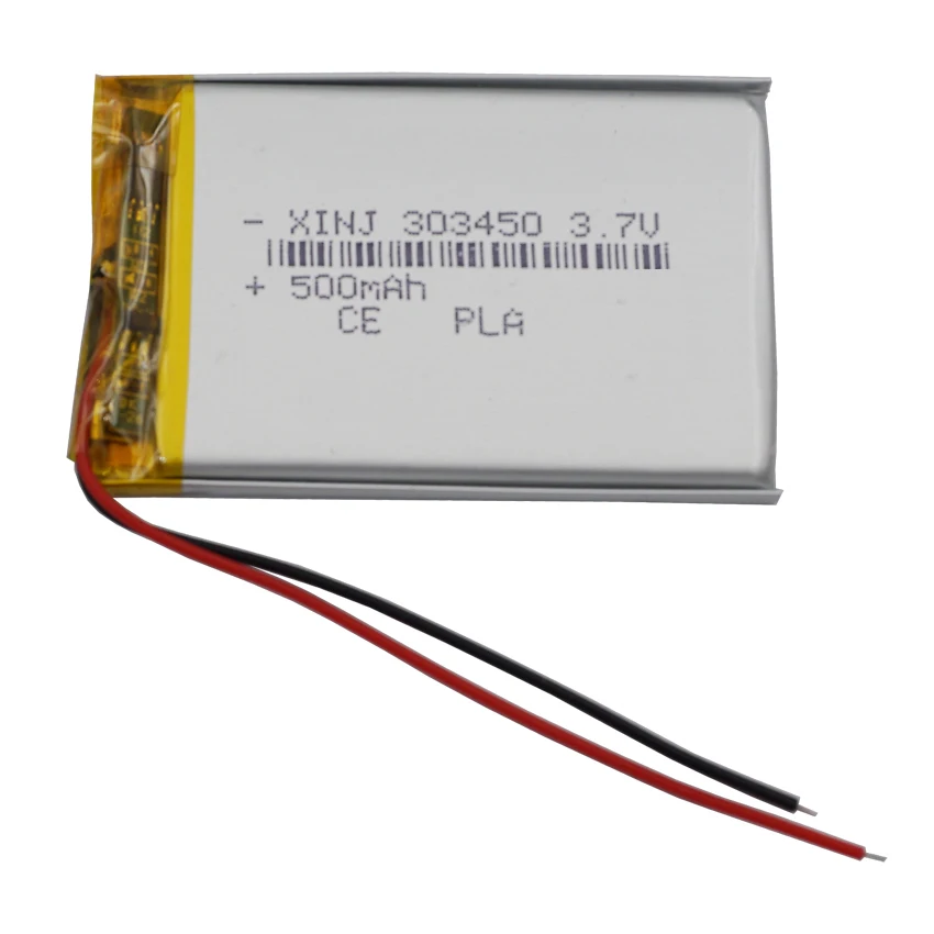 Литий-полимерный литиевый аккумулятор 3,7 В, 500 мАч, 1,85 Втч 303450   Ячейка для Mp3 MP4 DashCam Bluetooth Автомобильная камера Рекордер GPS