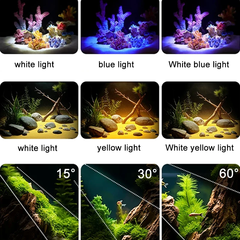 Luz LED para Aquário, Decoraçã - Aquarium Plant Grow Light avaliação e preço