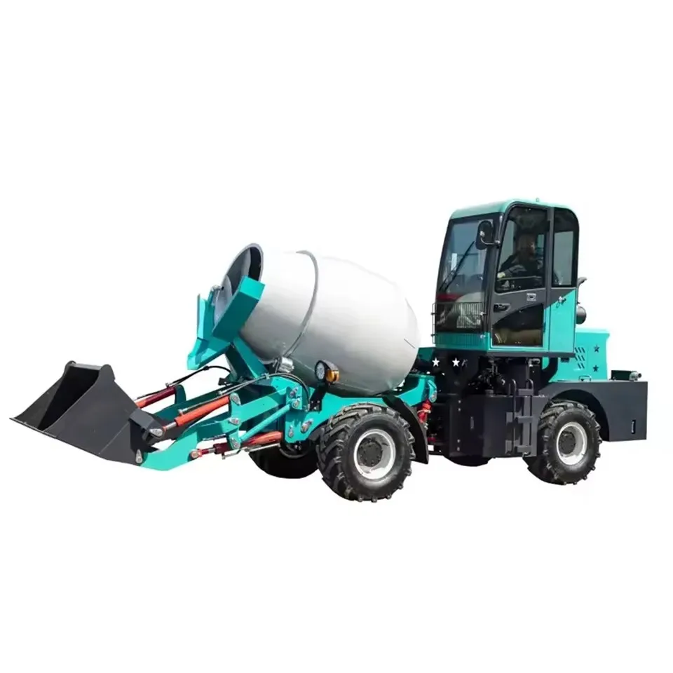 New Intelligent Self-Loading Cement Concrete Mixer Truck Pump Engine 4 Cubic Construction Farming Industries Manufactured Core