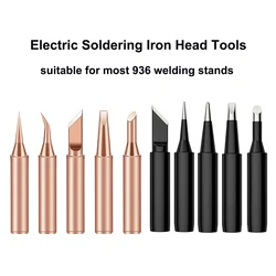 5PCS/lot I/K/B/3C/2.4D Universal 936 900 For Soldering Station Solder Iron Welding Tip Head Top Sting BGA Lead-free Tools