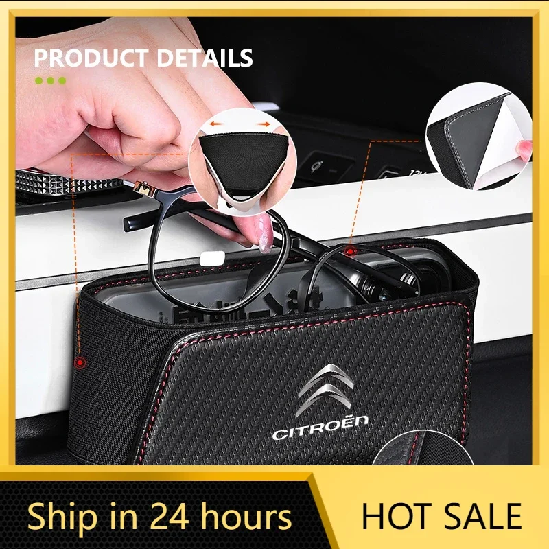 

Car Sticker Car Seat Side Organizer Leather Hanging Storage Elastic Pockets For Citroen C4 C3 C5 C1 C2 C6 VTS C4L DS3 DS4 DS5 Gr