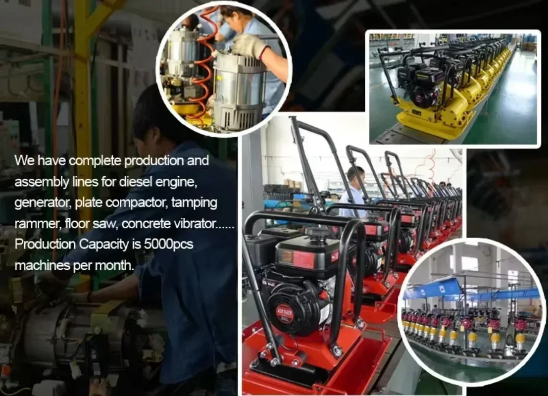 Cross-borderSmall Manual Portable Stone Gravel One-way Forward Electric Compactor Plate