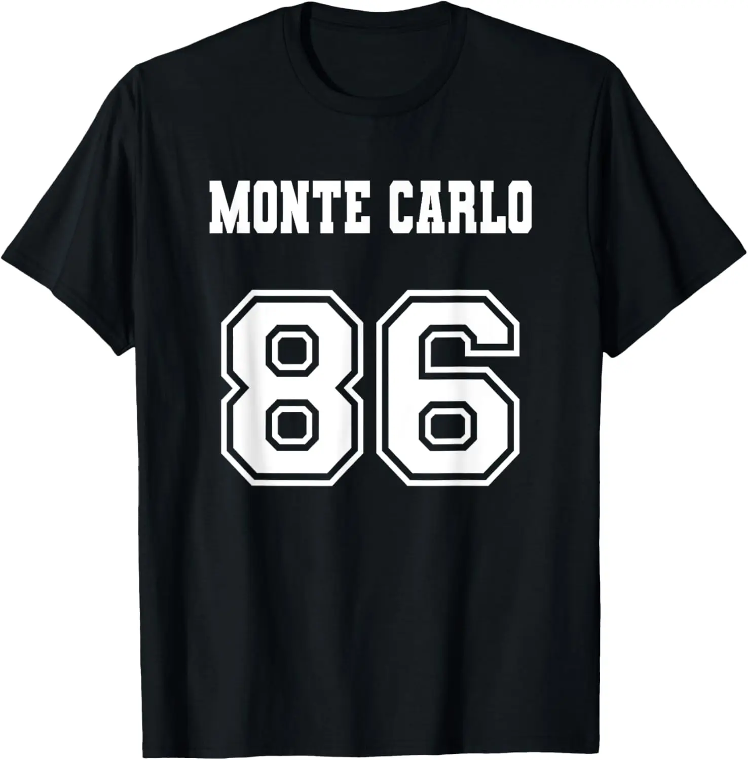 Jersey Style Monte Carlo 86 1986 Old School Muscle Car T-Shirt