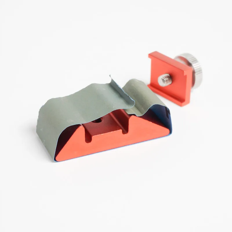 アルミ合金サンドペーパーラック,研削クリップ,内側の角の平面,革のエッジグラインダー,研磨