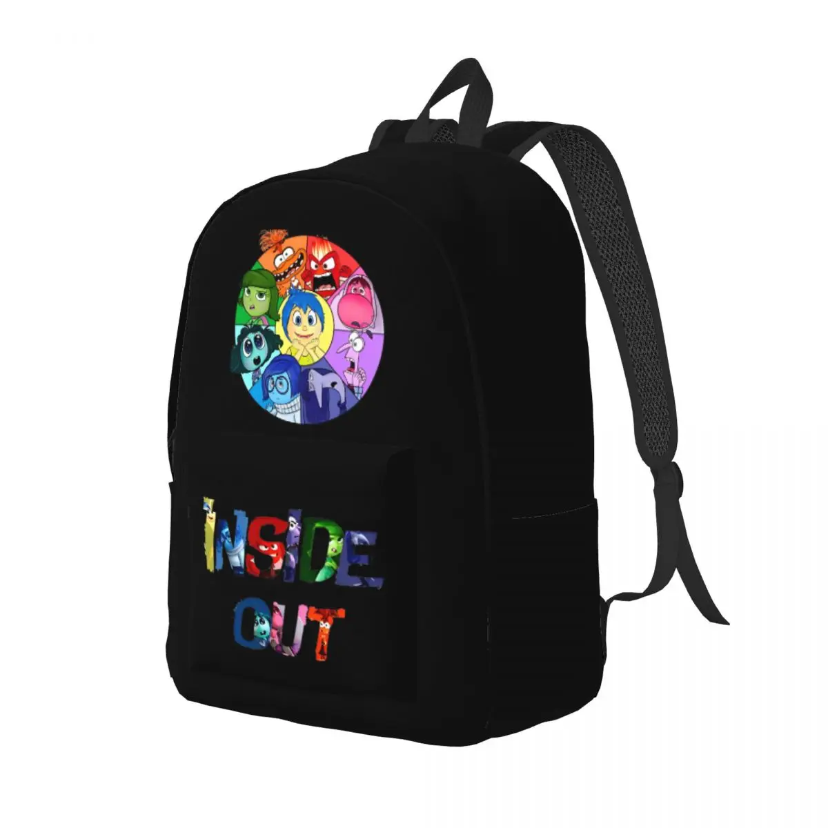 Inside Out Backpack Elementary High College School Student Cartoon Book Bags Teens Daypack Outdoor