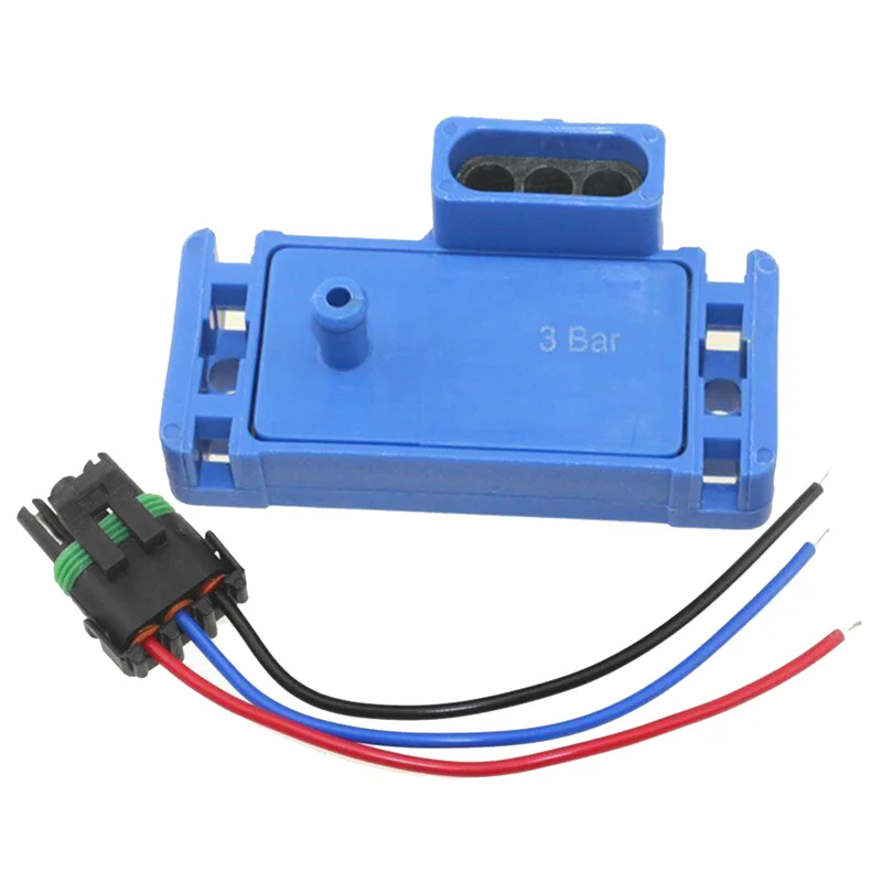 AEE5-1 Set For GM 3Bar 3 Bar Manifold Map Sensor Boost Turbo With Pigtail Plug Wire 12223861 16040749 12219935