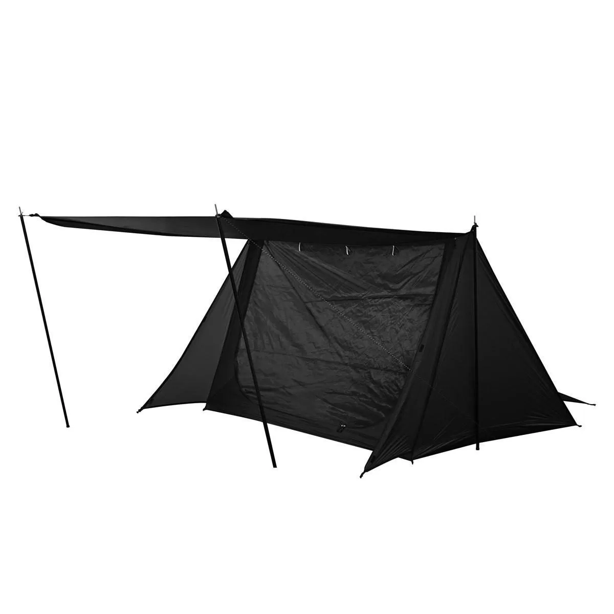 

15D Nylon Roof Tent Quality Solo Camping Trekking Shelter Wild Survival Pole Free