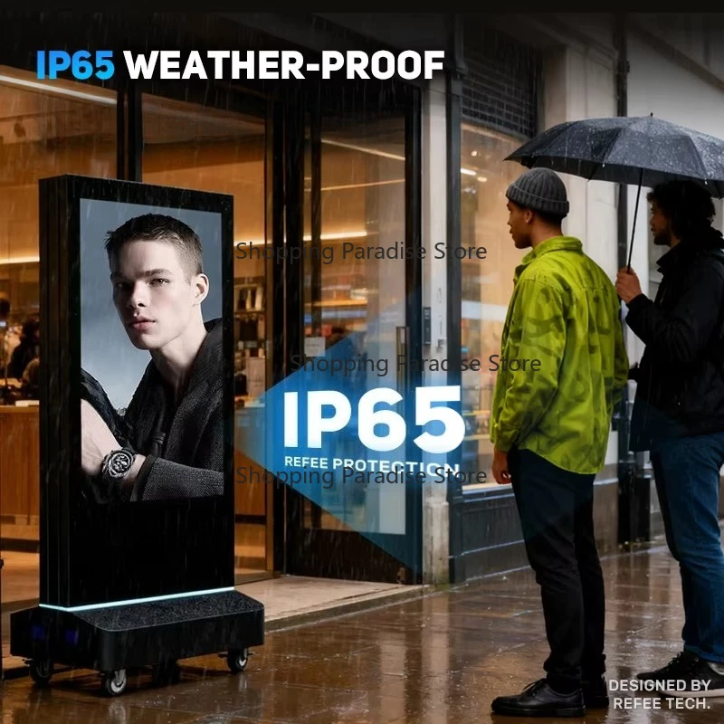 Outdoor Waterproof High Bright Double Side Screen Floor Standing Lcd Advertising Display Digital Dual Sides Kiosk Screen