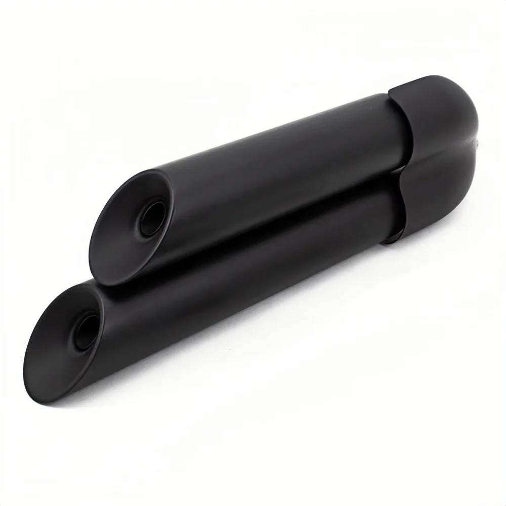 Customized Retro Motorcycle Exhaust Silencer Pipe Right Side Double Tube with Stainless Steel Material for Haojue Tr300 Criuser