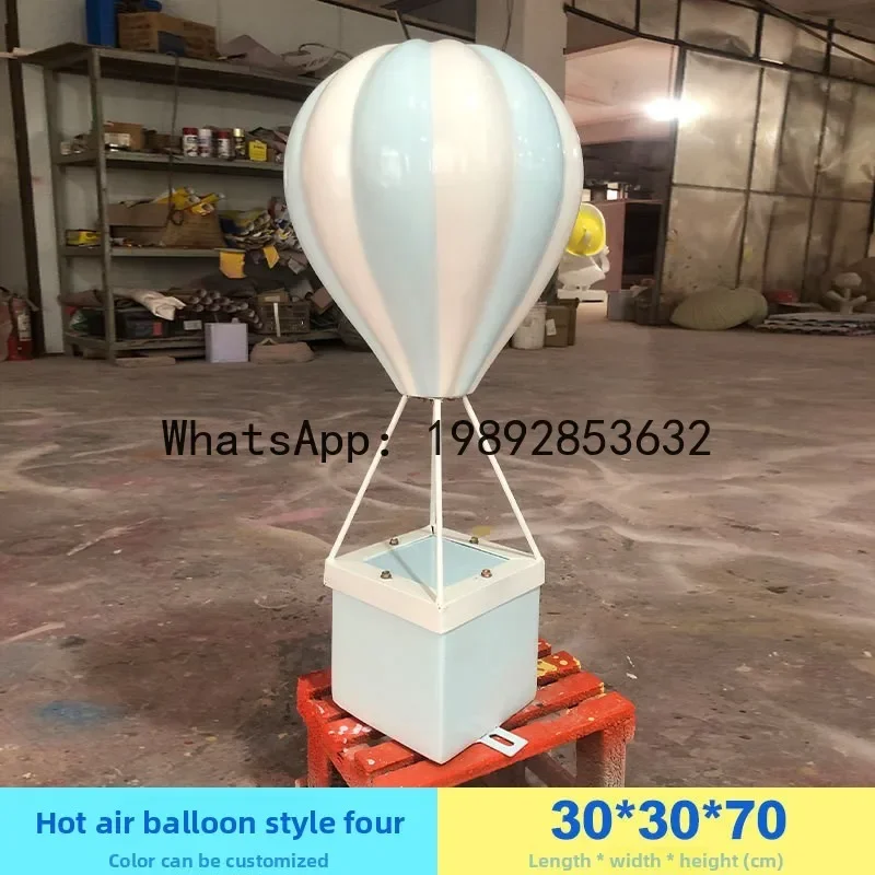FZ  Fiberglass Simulation Hot Air Balloon Ornament Large Festival Outdoor Garden Park Lawn Landscape Decoration