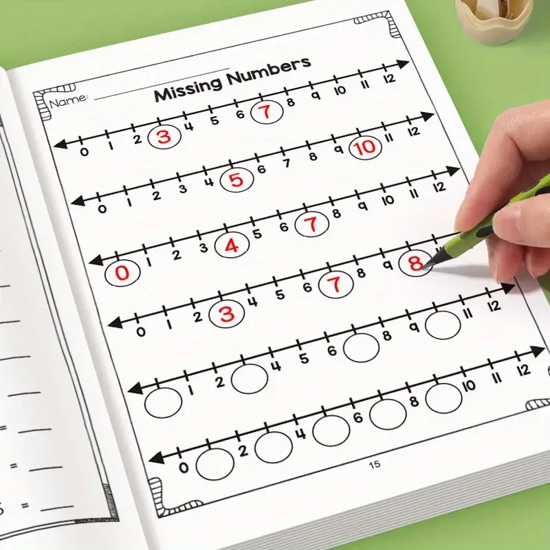 A Workbook for Practicing Addition And Subtraction on a Number Line Within 20, Designed for Math Learning