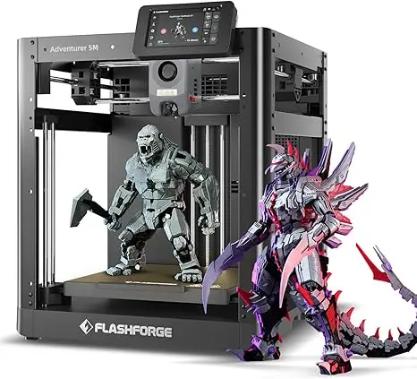 Adventurer AD5M 3D Printer Full-Auto One-Click Leveling 600mm/s High-Speed 220x220x220mm New