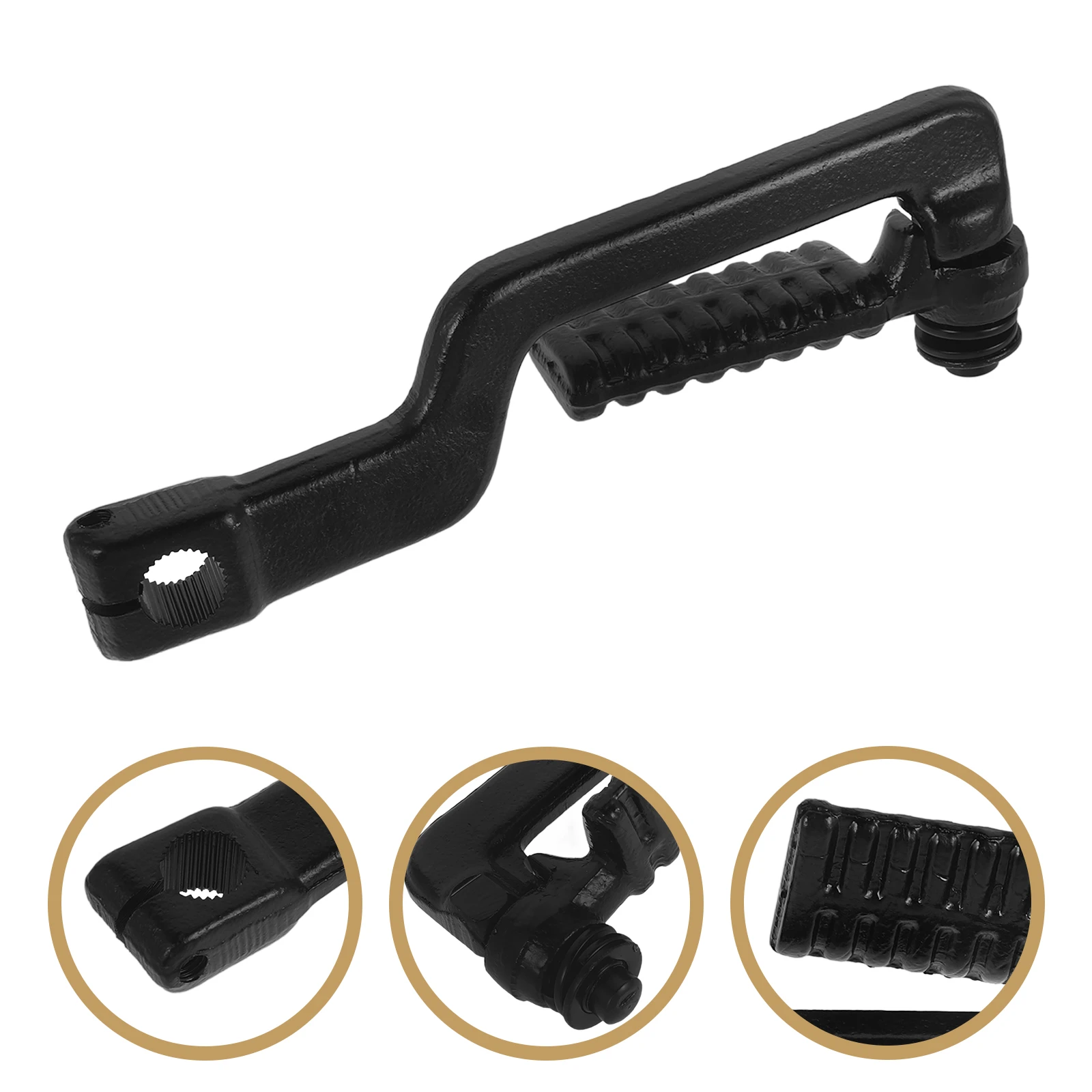 

Motorcycle Gear Lever Engine Kick Starter Pedal Durable Metal Foot Pegs For Easy Start Scooters Mopeds Shifter