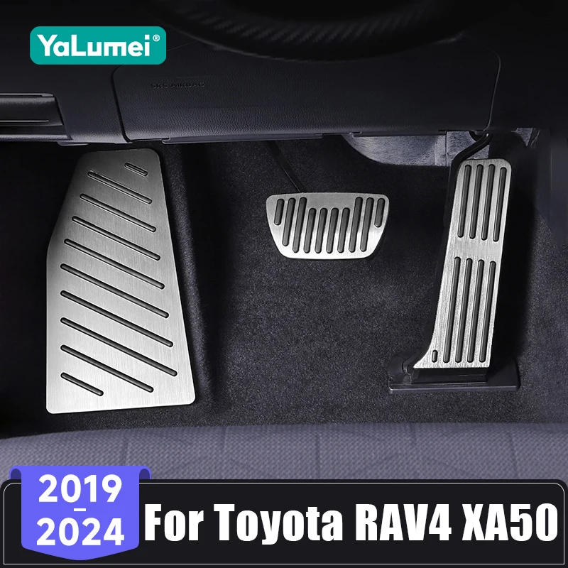 Für Toyota RAV4 XA50 Hybrid 2019 2020 2021 2022 2023 2024 Auto Fußstütze Pedal Pad Gaspedal Bremspedale Abdeckung Zubehör