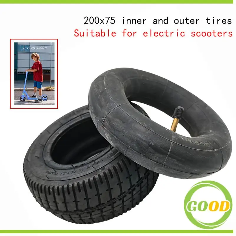 

Шина 200x75 для мини-электрического скутера, 8 дюймов, обновление 200X50, расширенная толстая шина, запасные части