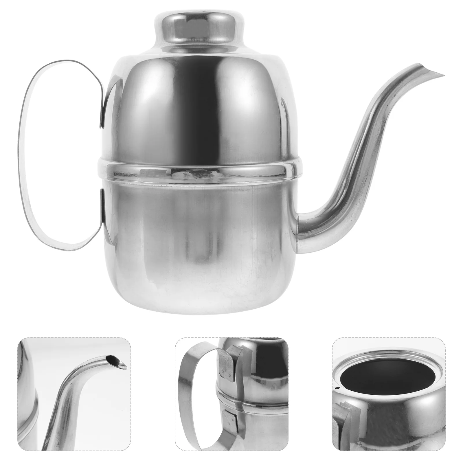 

Stainless Steel Oil Pot Strainer Large Grease Container Kitchen Cookware Food Canister Soy Sauce Vinegar Holder Filter