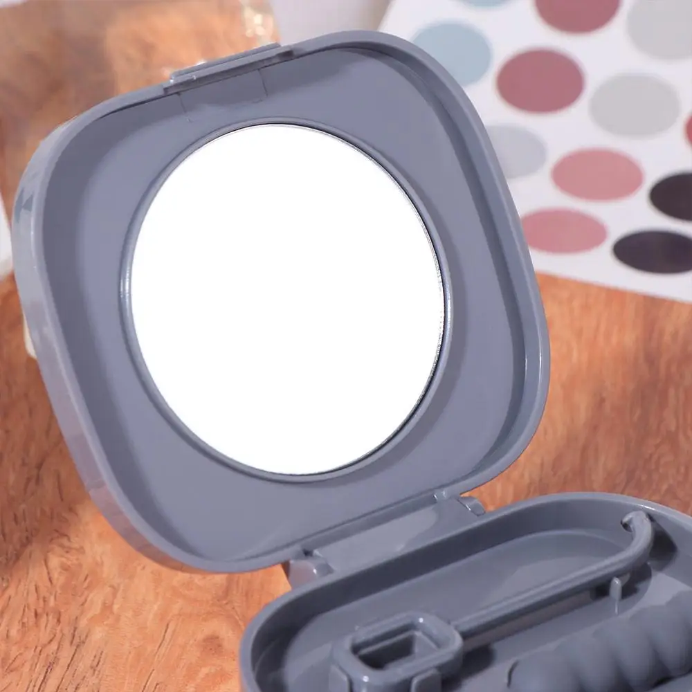 

Transparent Double Layer Braces Storage Box Universal Portable Denture Soaking Cleaning Box Sealed Simple