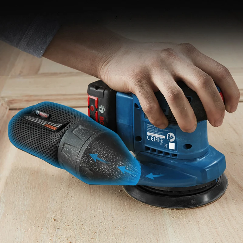 Bosch GEX185-LI Cordless Random Orbit Sander Rechargeable Sandpaper Machine Lithium Battery 18V Brushless Motor Eccentric Sander