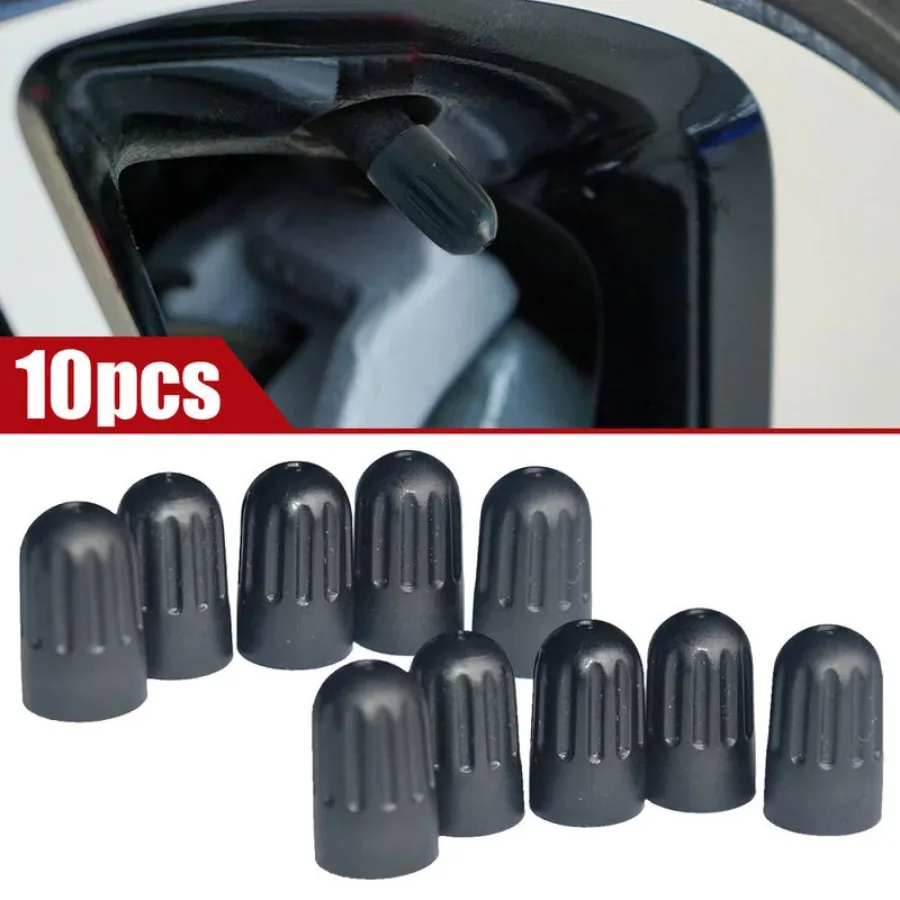 

10pc Universal Car Tire Valve Caps Wheel Tyre Valve Stem Air Port Nipple Cap Cone Style Plastic Valve Caps Decor Car Accessories