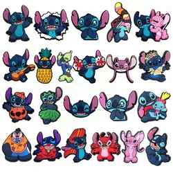 MESUCA 8-22Pcs Stitch Shoe Charms Cartoon DIY Shoes Accessories For Clogs Sandals Decorations Kids X-mas Gifts