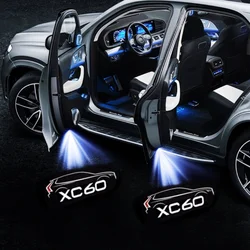 2pcs Led Car Door Welcome Light Laser Projector Lamps For Volvo XC40 XC60 XC90 S80 S60 S60L V60 V40 XC70 S90 DESIGN Accessories