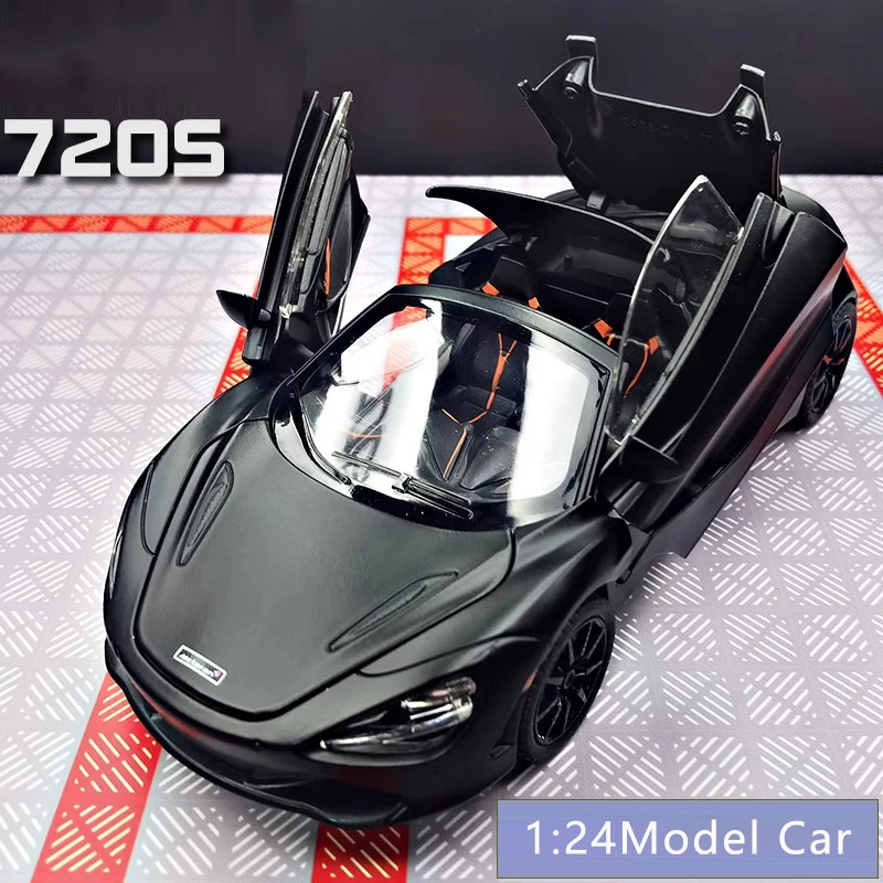 

Новинка 1:24, имитация сплава 720S, модель автомобиля, звук и свет, игрушечный автомобиль с откатным механизмом, трансформируемый спортивный автомобиль для мальчиков, коллекция украшений, подарок