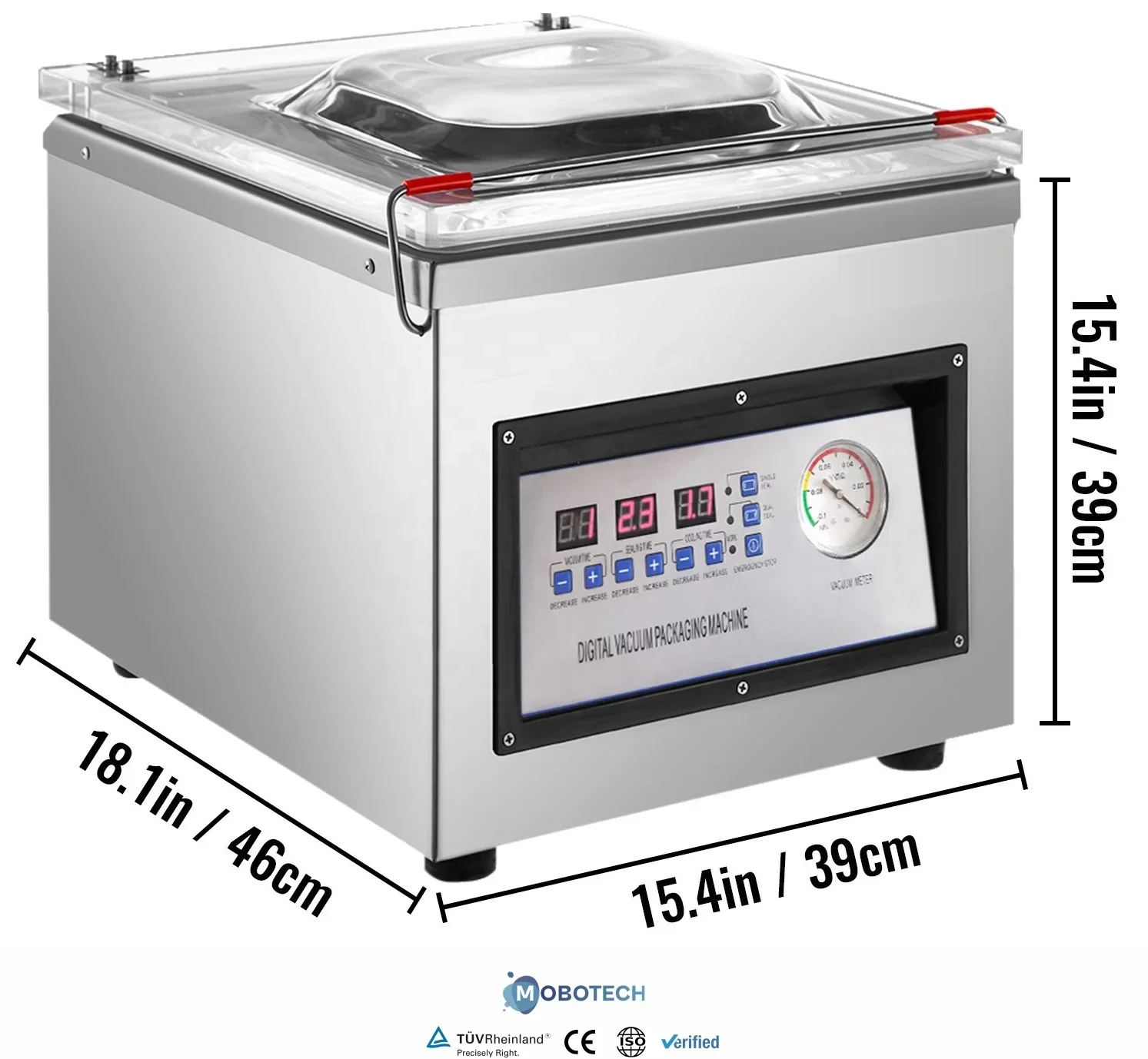 High Quality DZ-260 Food Meat Vegetables Fish Seafood Single Plastic Bag Chamber Vacuum Sealer Vacuum Packing Machine