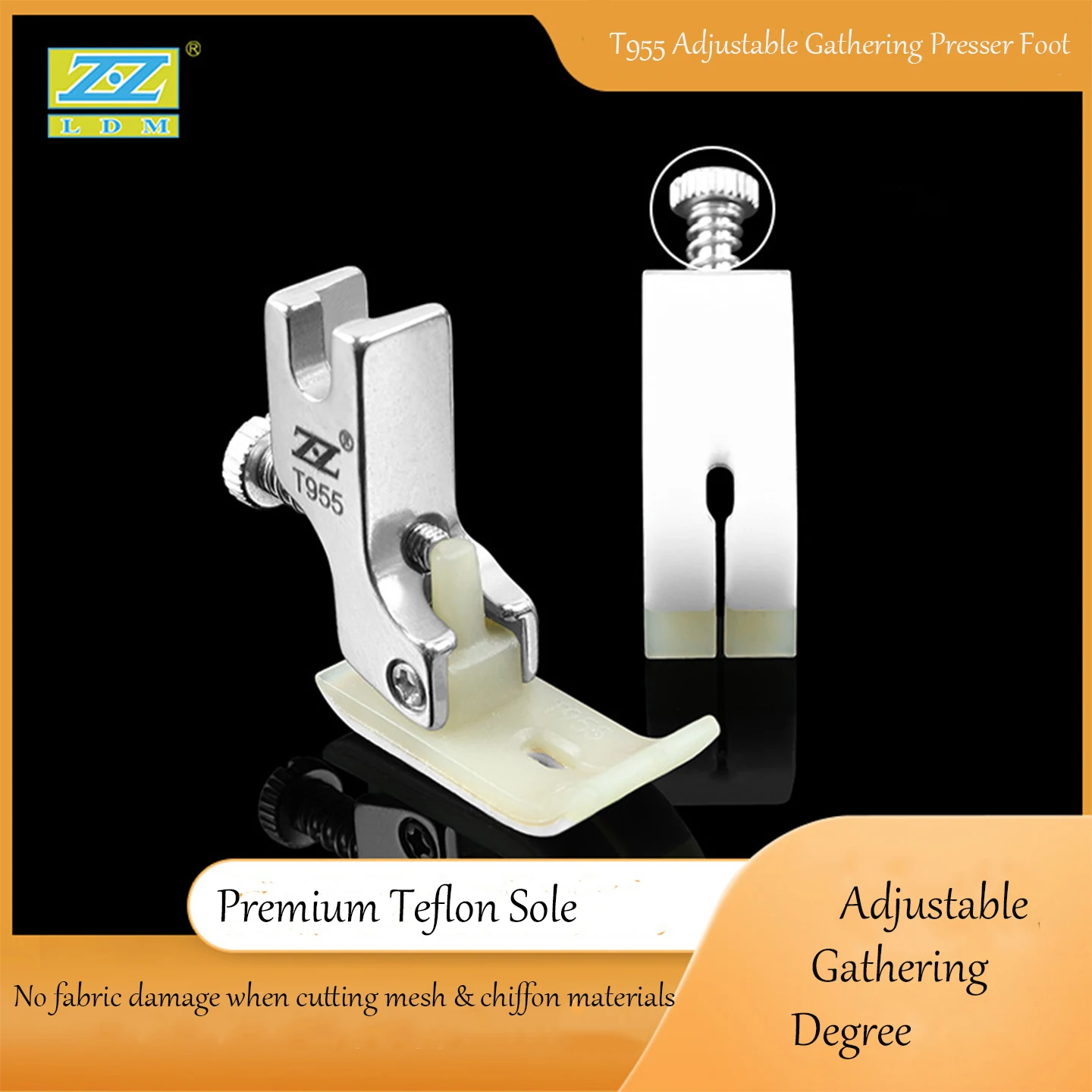 Sewing Gathering - Stainless Steel Screw Controllable Density Gathering