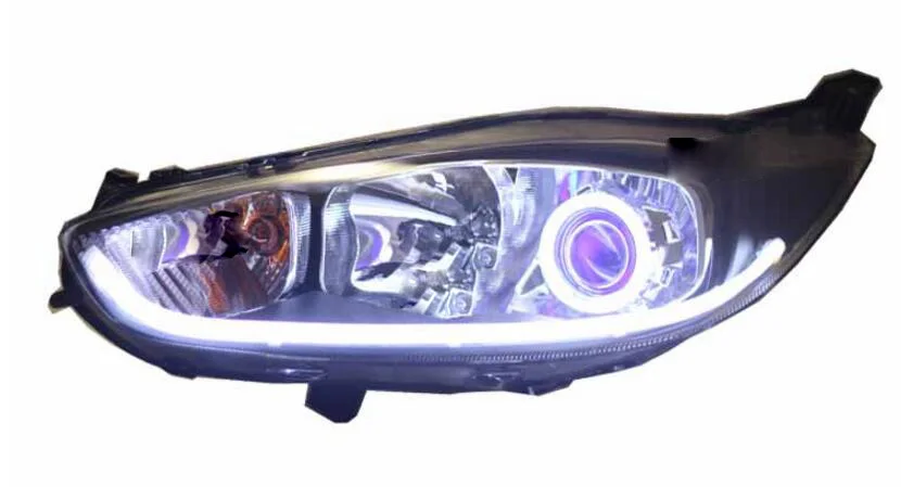 2013 2014 2015 2016y car bumer head light per Ford Fiesta headlight accessori per auto LED DRL HID xenon fog Fiesta faro