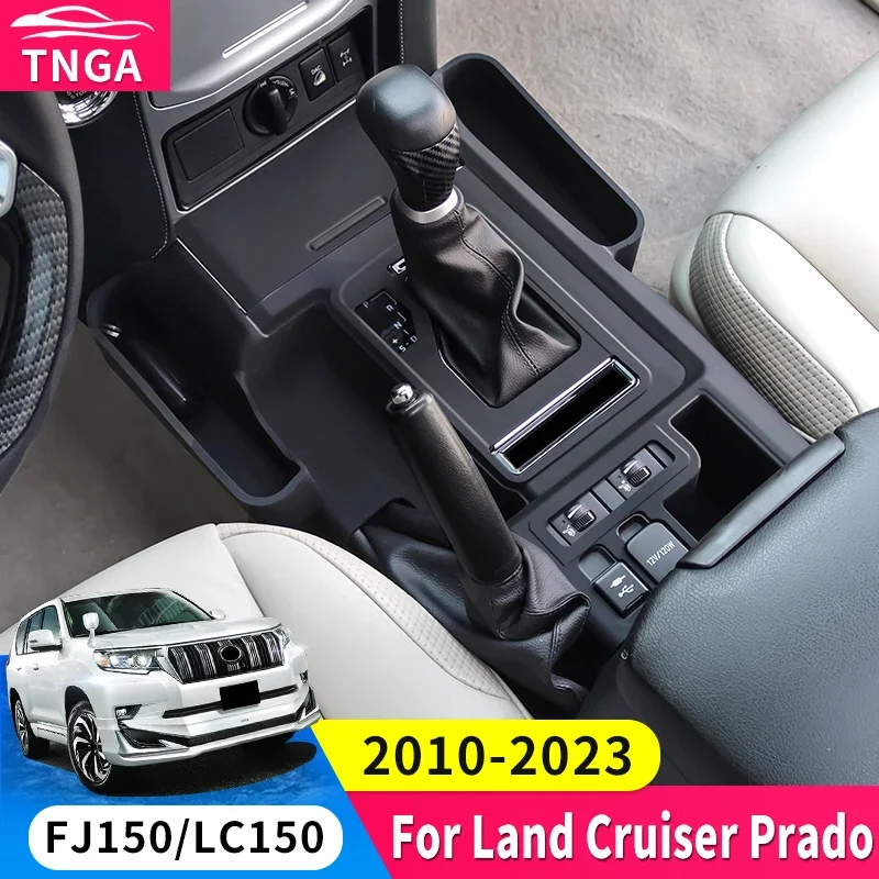 

for Toyota 2010-2023 Land Cruiser Prado 150 Lc150 LHD Center Console Cover with Storage Box Anti-Scratch Dust Proof Accessories