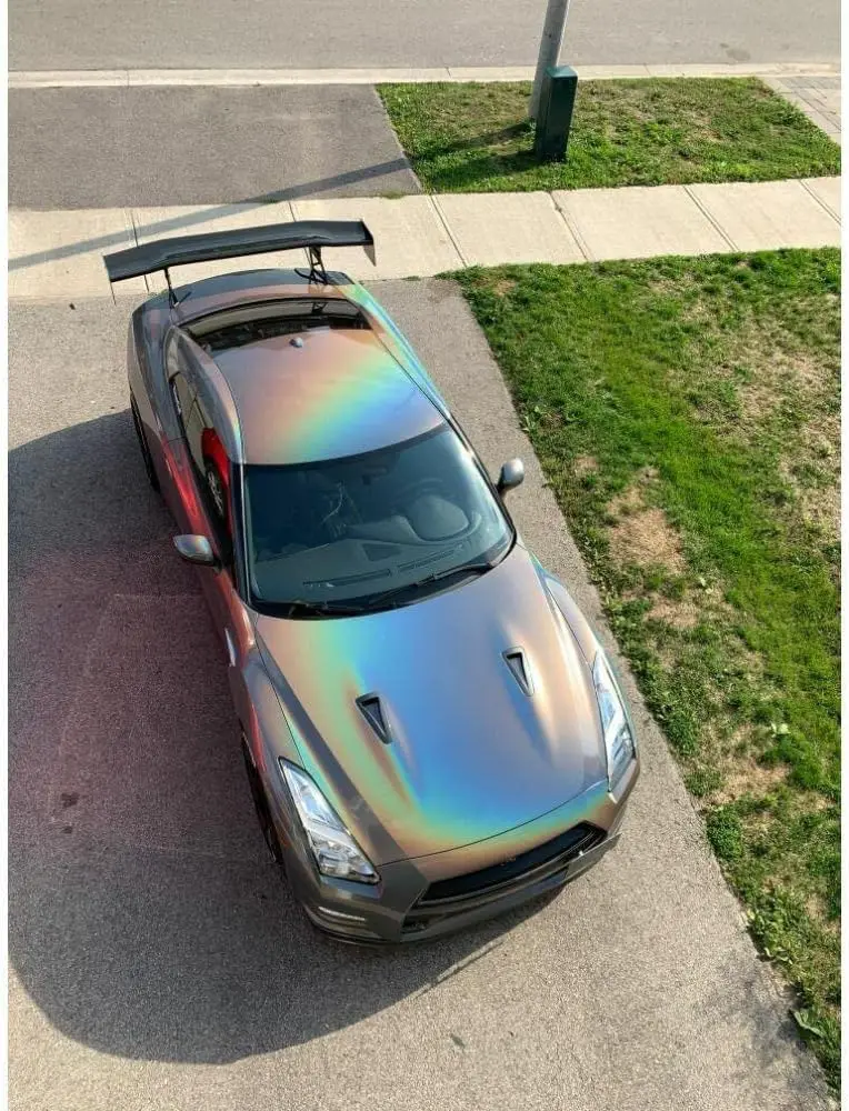 Gloss FLIP Psychedelic  Car Wrap Film - PVC Material Auto Color Change Vinyl