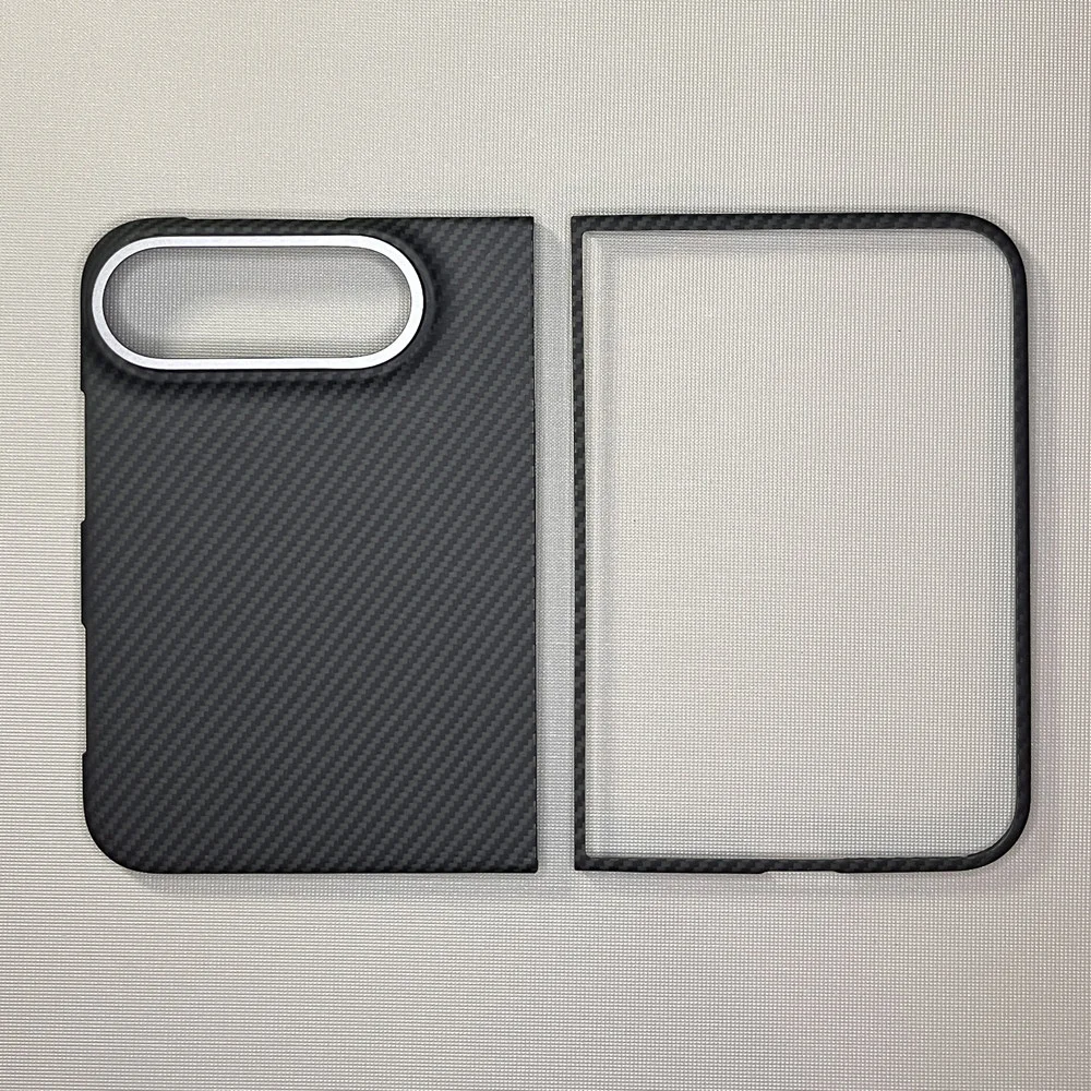 Luxury Ultra Slim Carbon Fiber Pattern Case For Iphone Duo Magnetic Magsafe Alloy Lens Shockproof Protect Cover