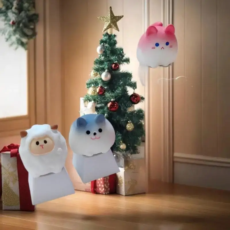 

Adorable Cartoon 3D Animal Keycap, Perfect for Mechanical Keyboard, Kawaii Girl's DIY Accessories Gift