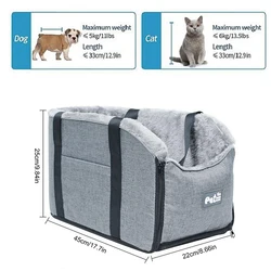 Portable Car Safety Pet Seat For Small Dogs Cats Travel Central Control Cat Dog Bed Transport Dog Carrier Protector Dog Bags