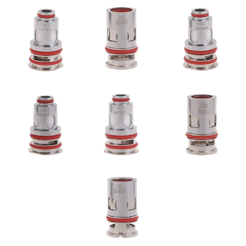 2024 New 5PCS Replacement Atomizer Coils Heads with Vertical Line Bottom Enhances Flavor for GTX Coil 0.15ohm-1.2ohm